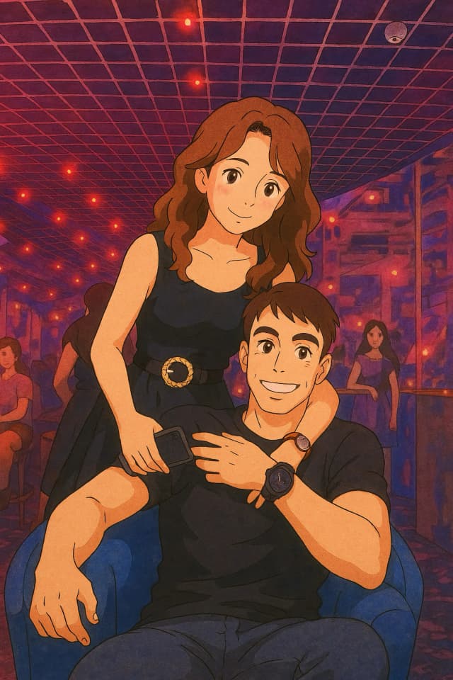 Illustration of the couple Pero & Jasna